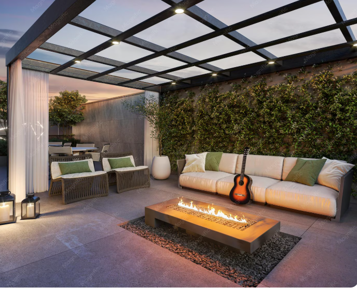 Covered Patio Attached to House